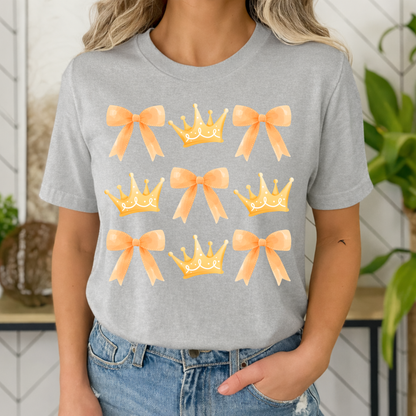 T-shirt  - Koningsdag strikjes en kroontjes