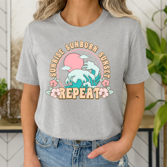 T-shirt - Sunrise Sunburn Sunset
