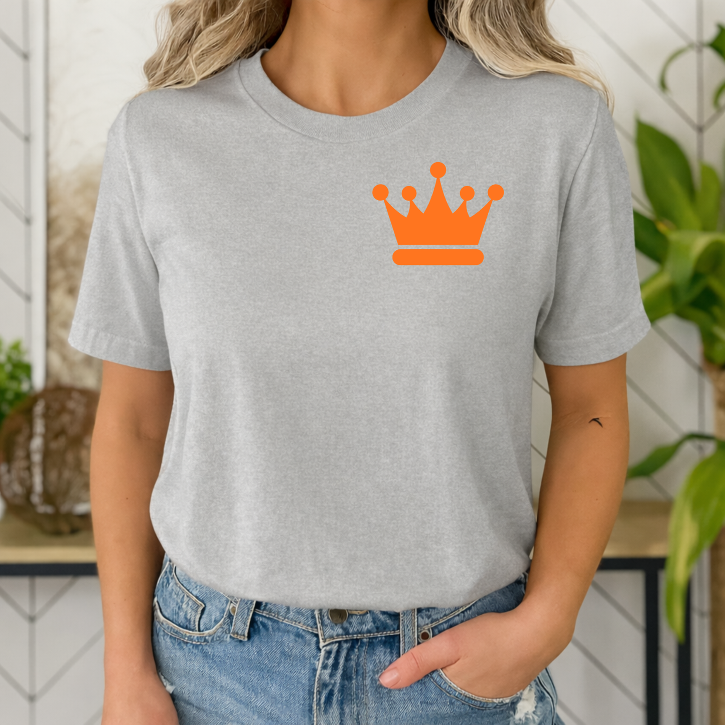 T-shirt - Oranje kroon