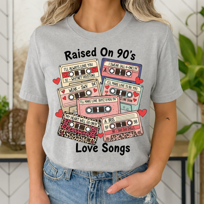 T-shirt – Raised on 90’s Love Songs