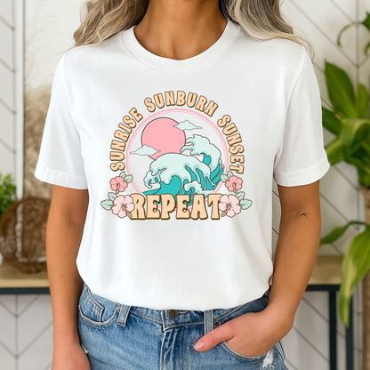 T-shirt - Sunrise Sunburn Sunset