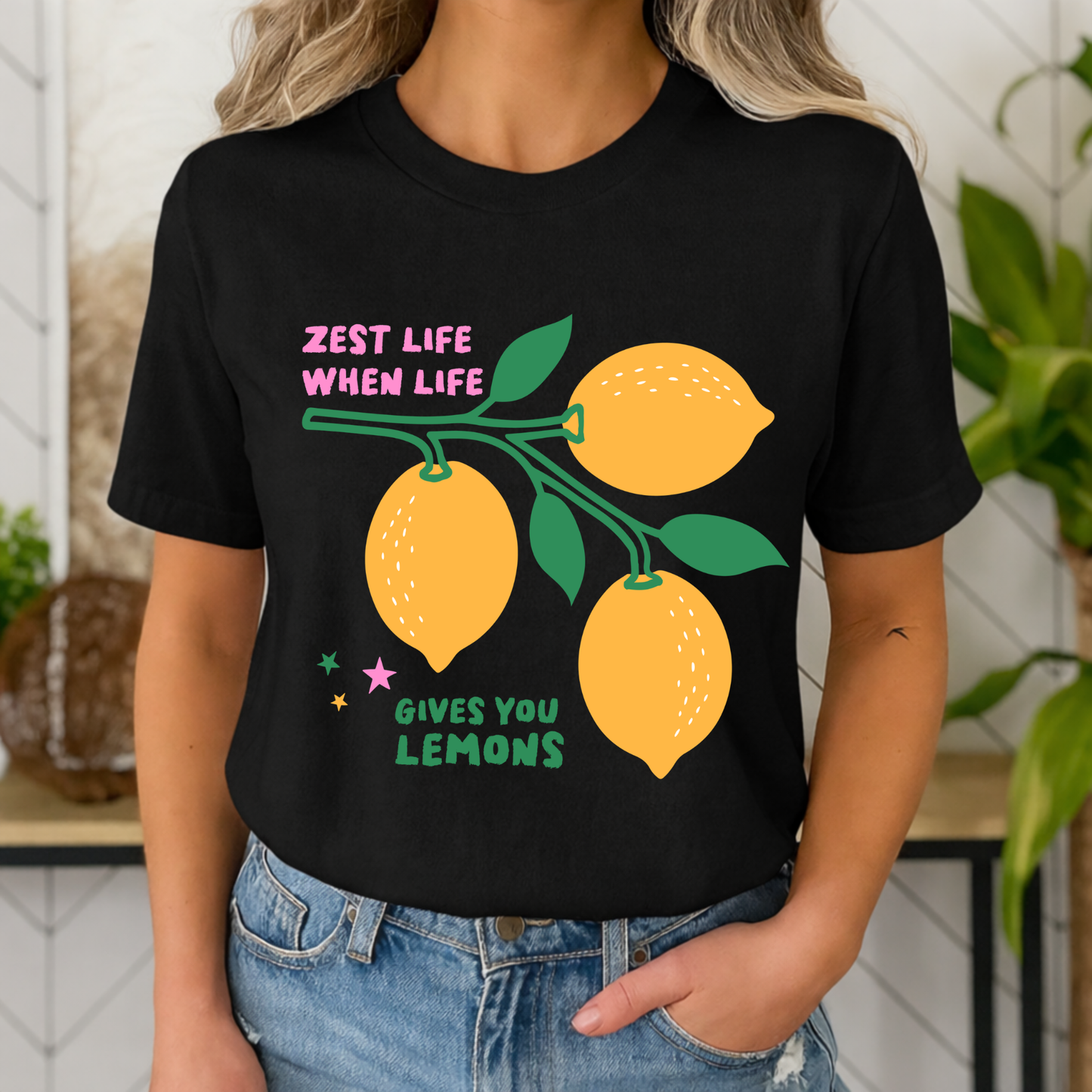 T-shirt – Lemons print