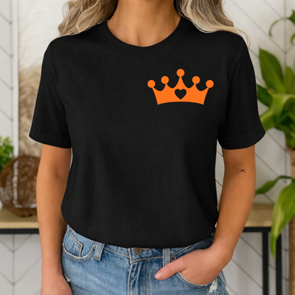 T-shirt - Oranje kroon met hart