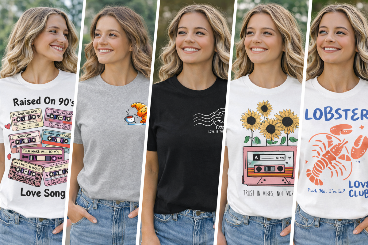 Graphic T-shirts voor dames van Bold Clothes Label