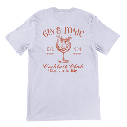 Gin & Tonic Cocktail Club T-shirt – Organic cotton | Bold Clothes Label