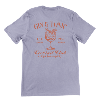 Gin & Tonic Cocktail Club T-shirt – Organic cotton | Bold Clothes Label